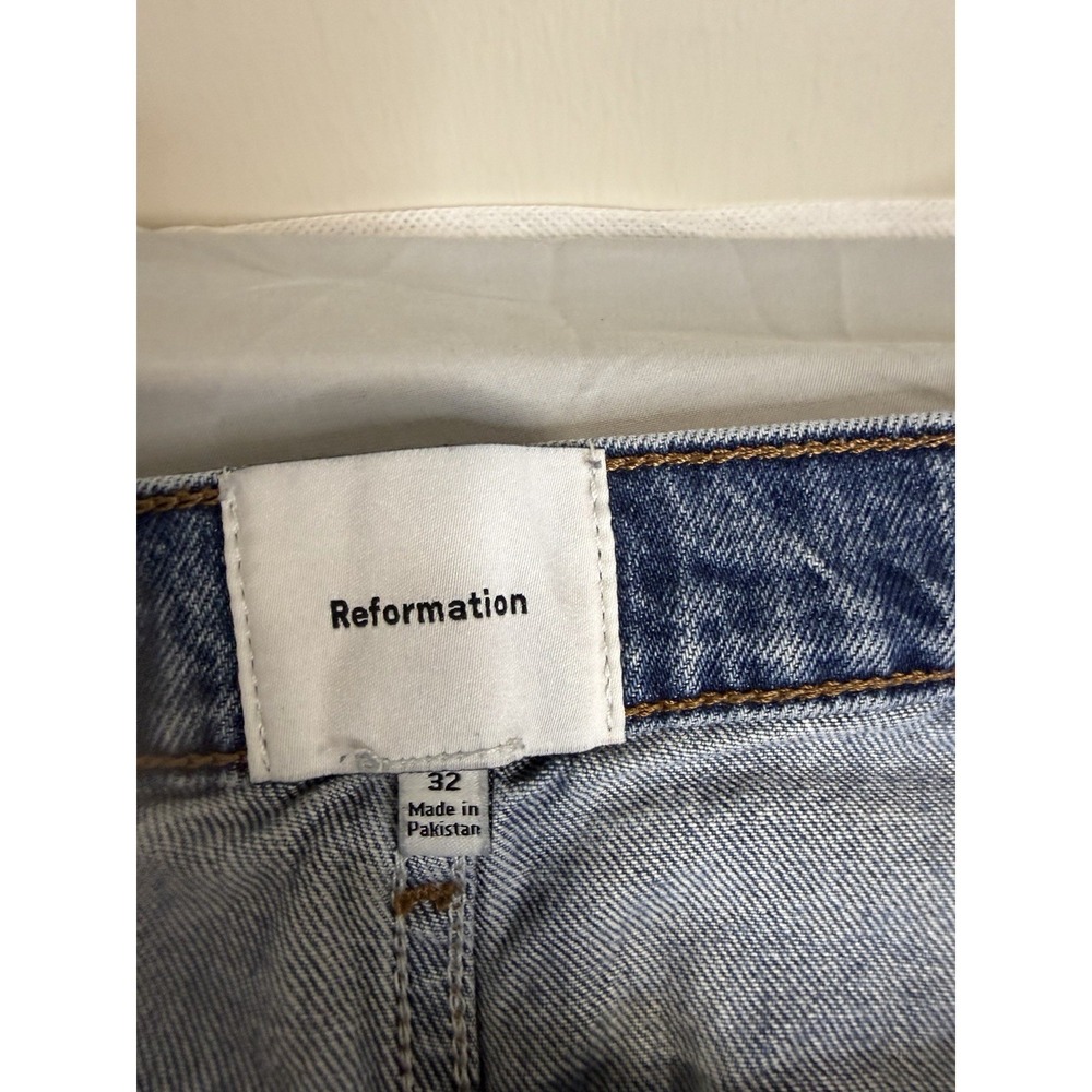 Reformation Alyssa High Rise WideLeg Jeans Size 32x 31" Inseam Long Boho Luxury - Picture 3 of 7